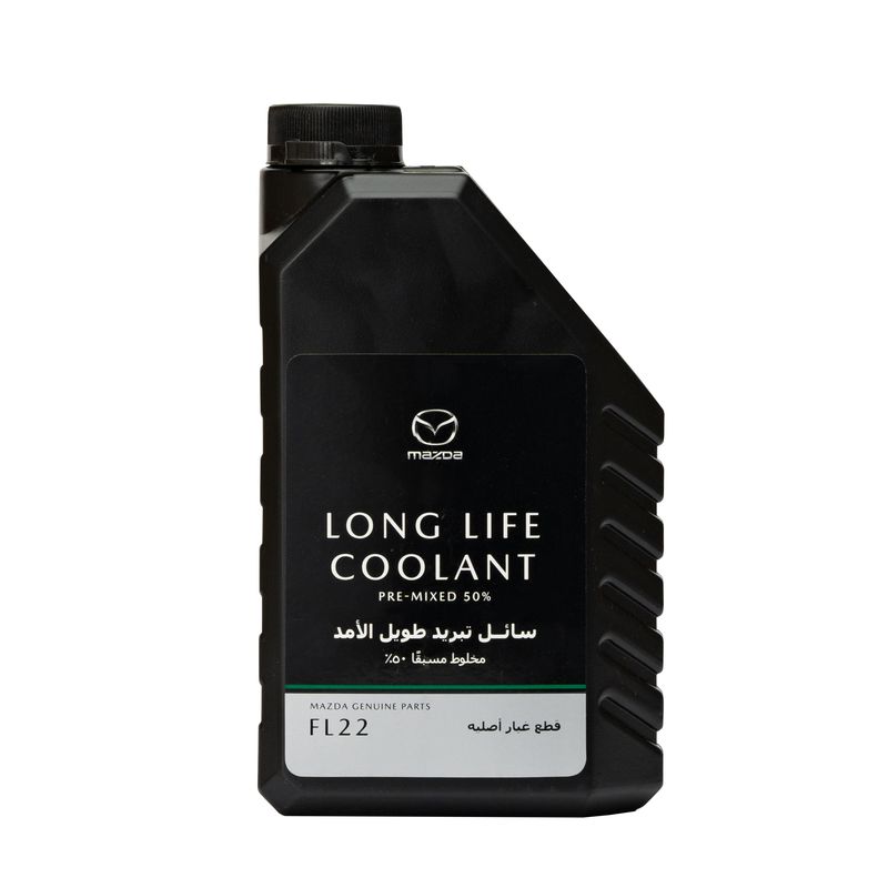 آب رادیاتور مزدا مدل fl22 کد long life coolant حجم 1 لیتر
